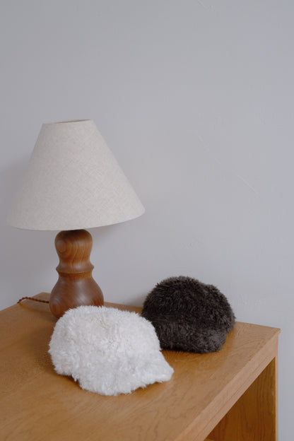 Boa fur cap / dull gray