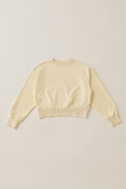 Shoulder logo pullover / white