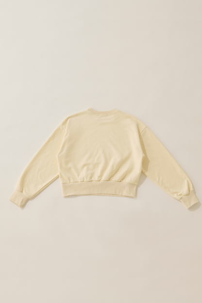 Shoulder logo pullover / white