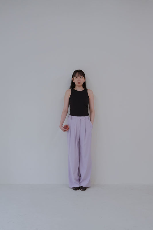 2tuck slacks　/　Lilac