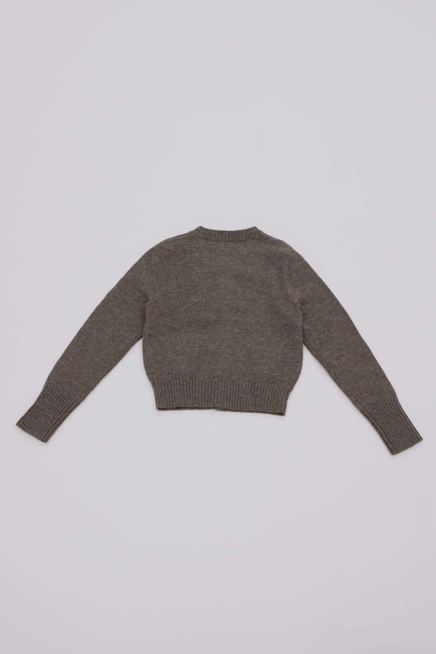 knit pocket cardigan / heather