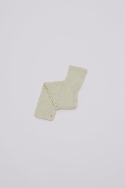 Long knit stole / lime