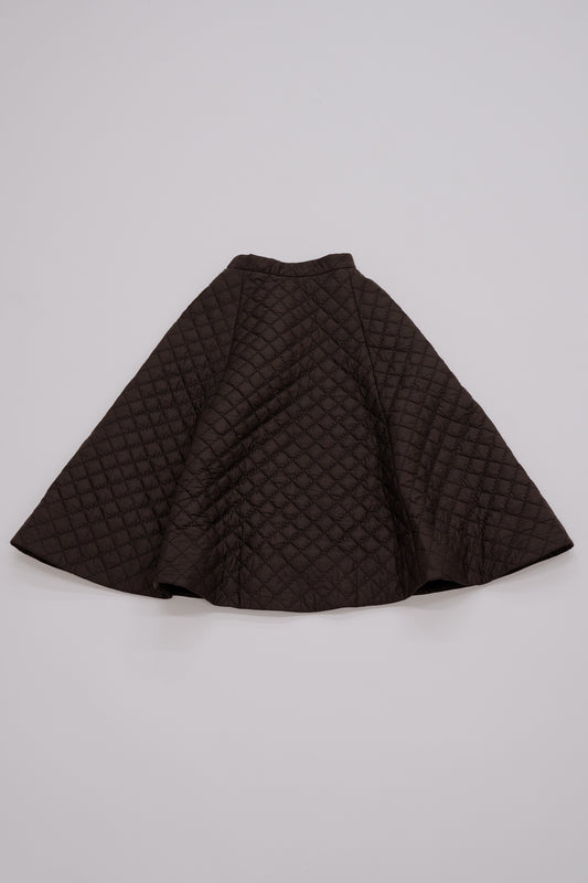 Volume long skirt / black