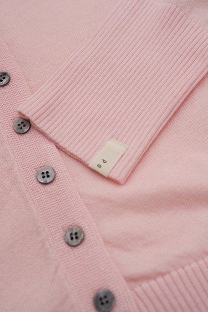 2way high neck cardigan / sour pink