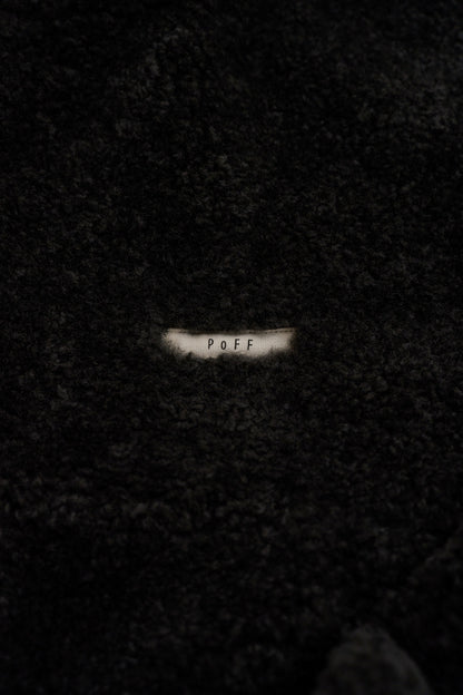 Half-zip boa pullover / dull gray