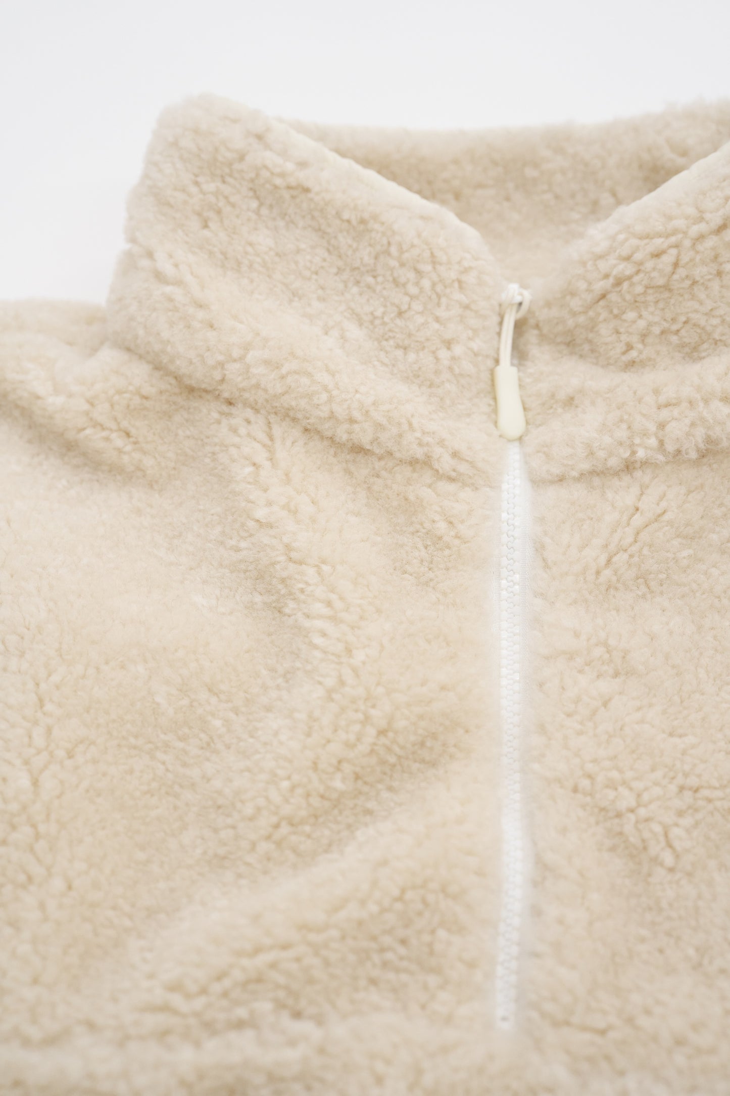 Half-zip boa pullover / teddy