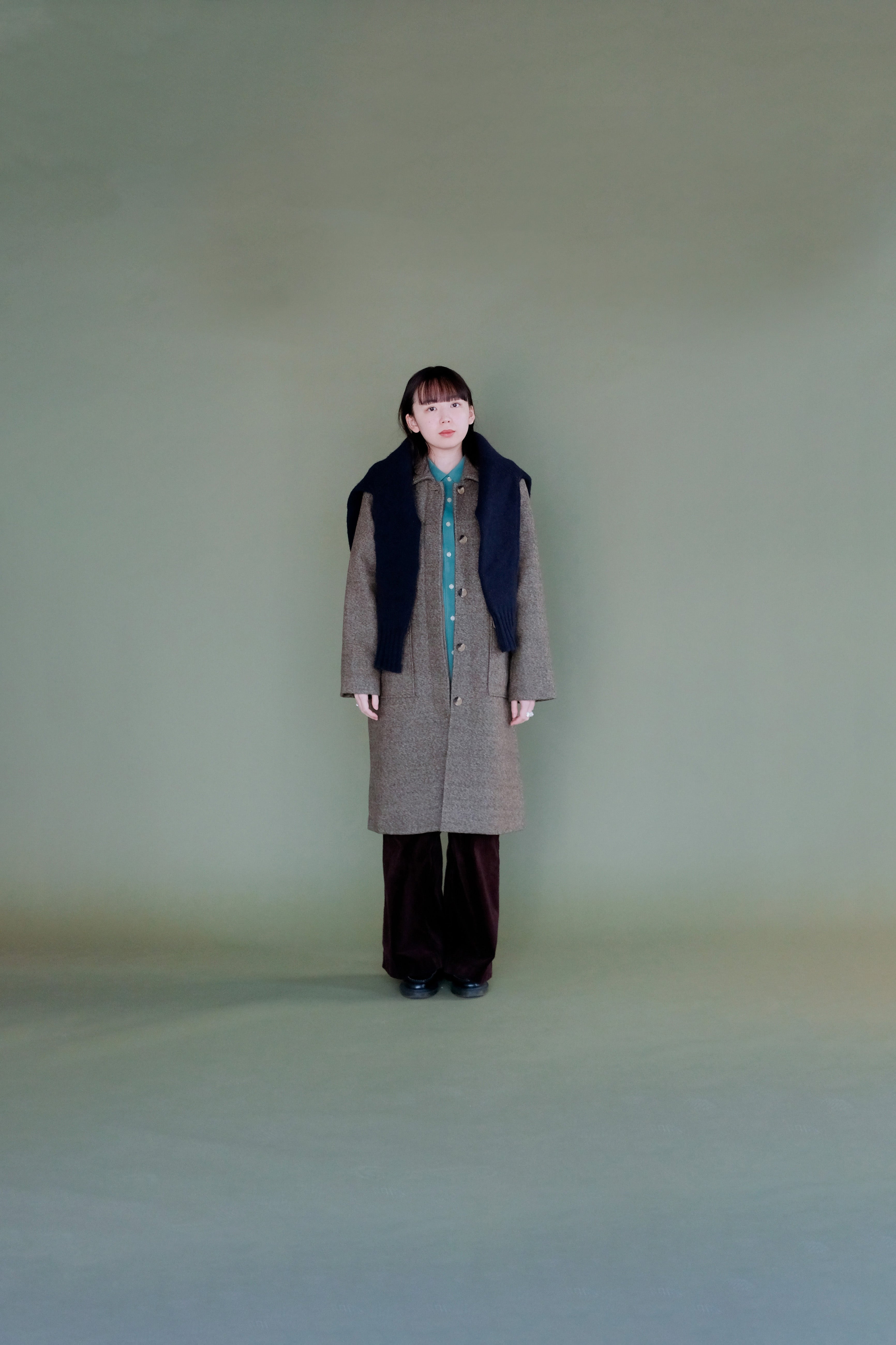 FINX POLYESTER WEATHER CHAMBRAY SOUTIEN COLLOAR COAT – Chum!