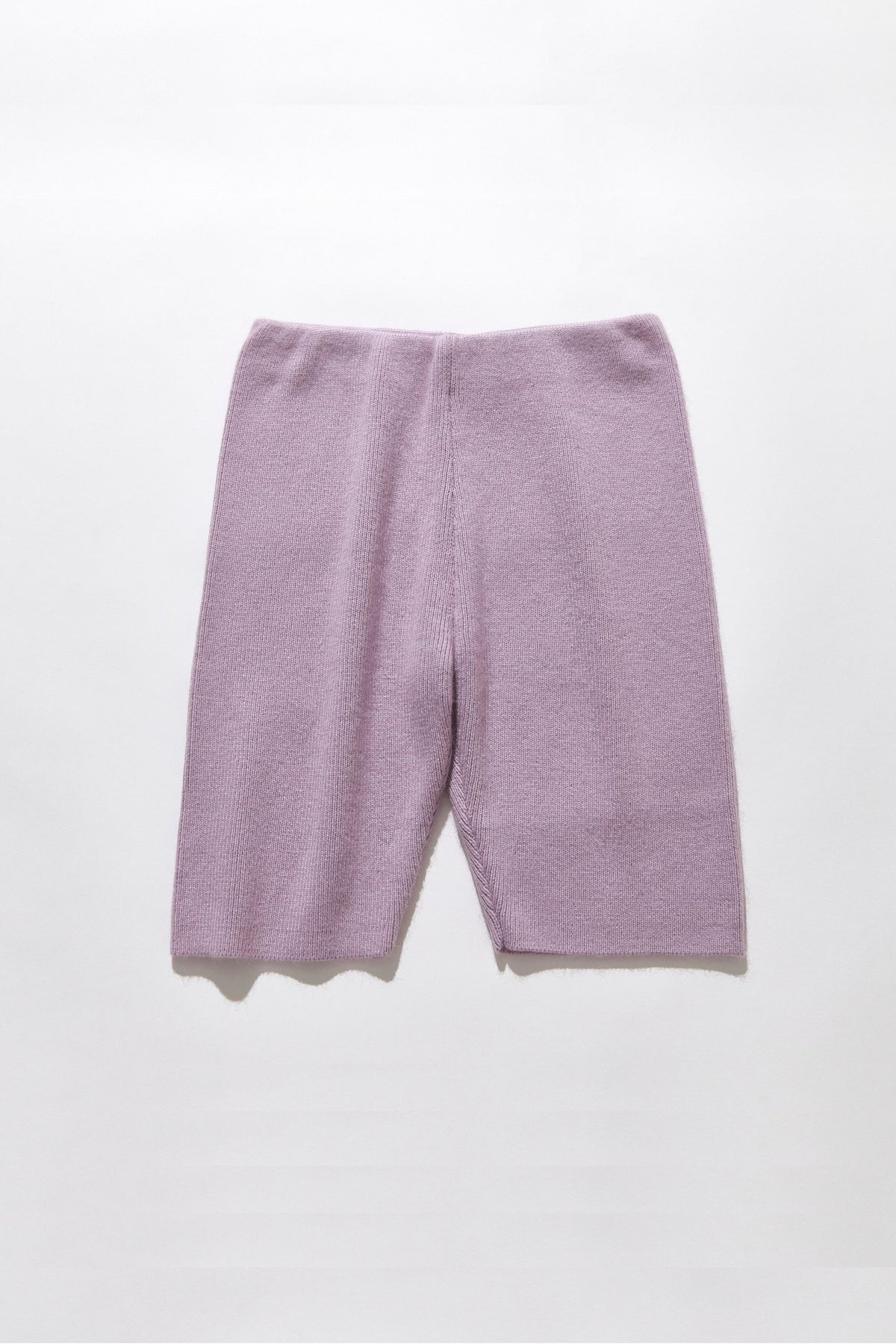 Angora blend knit biker pants / Dusty Purple