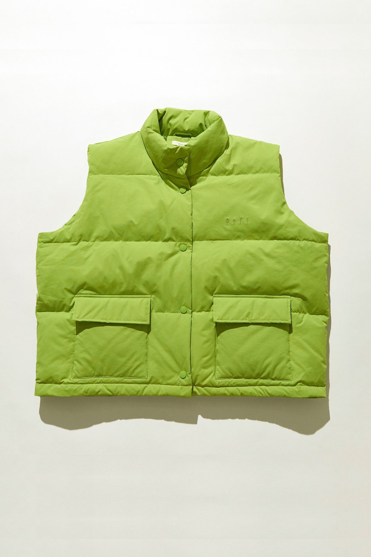 down vest / light green