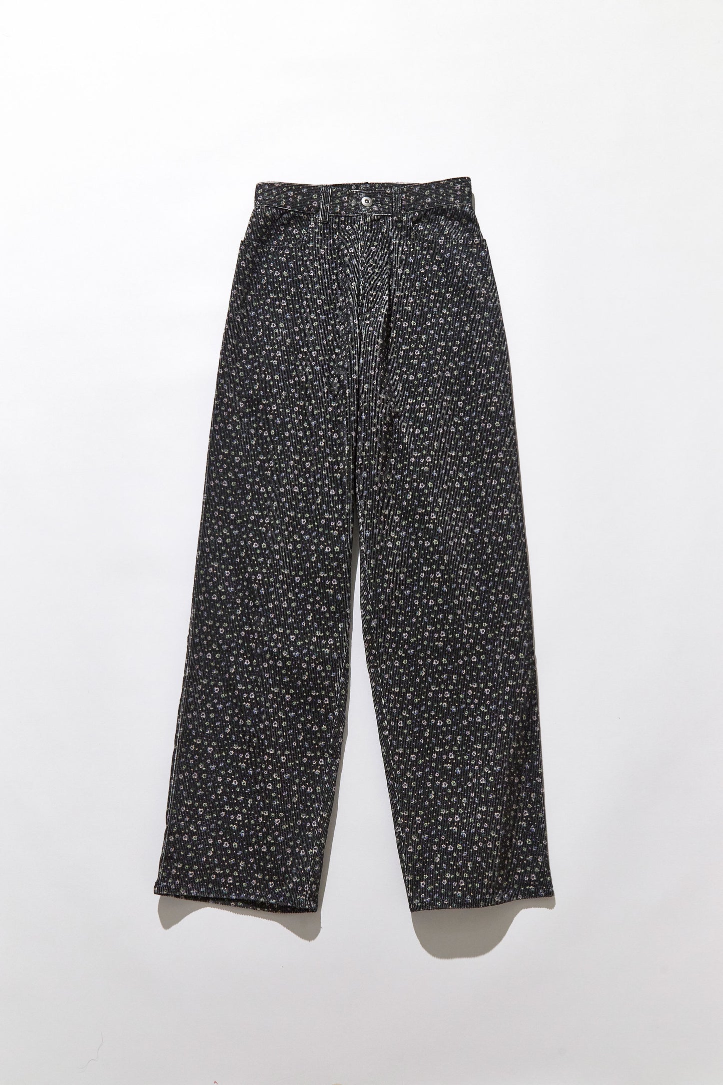 Soft corduroy wide pants / Bouquet
