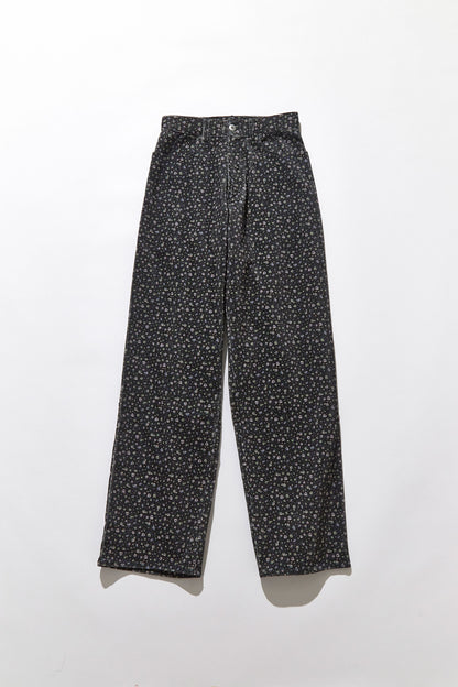 Soft corduroy wide pants / Bouquet