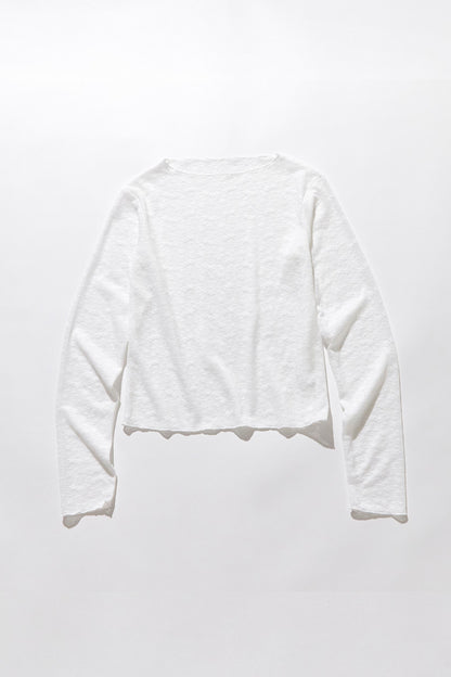 Classic sheer lace tops / White