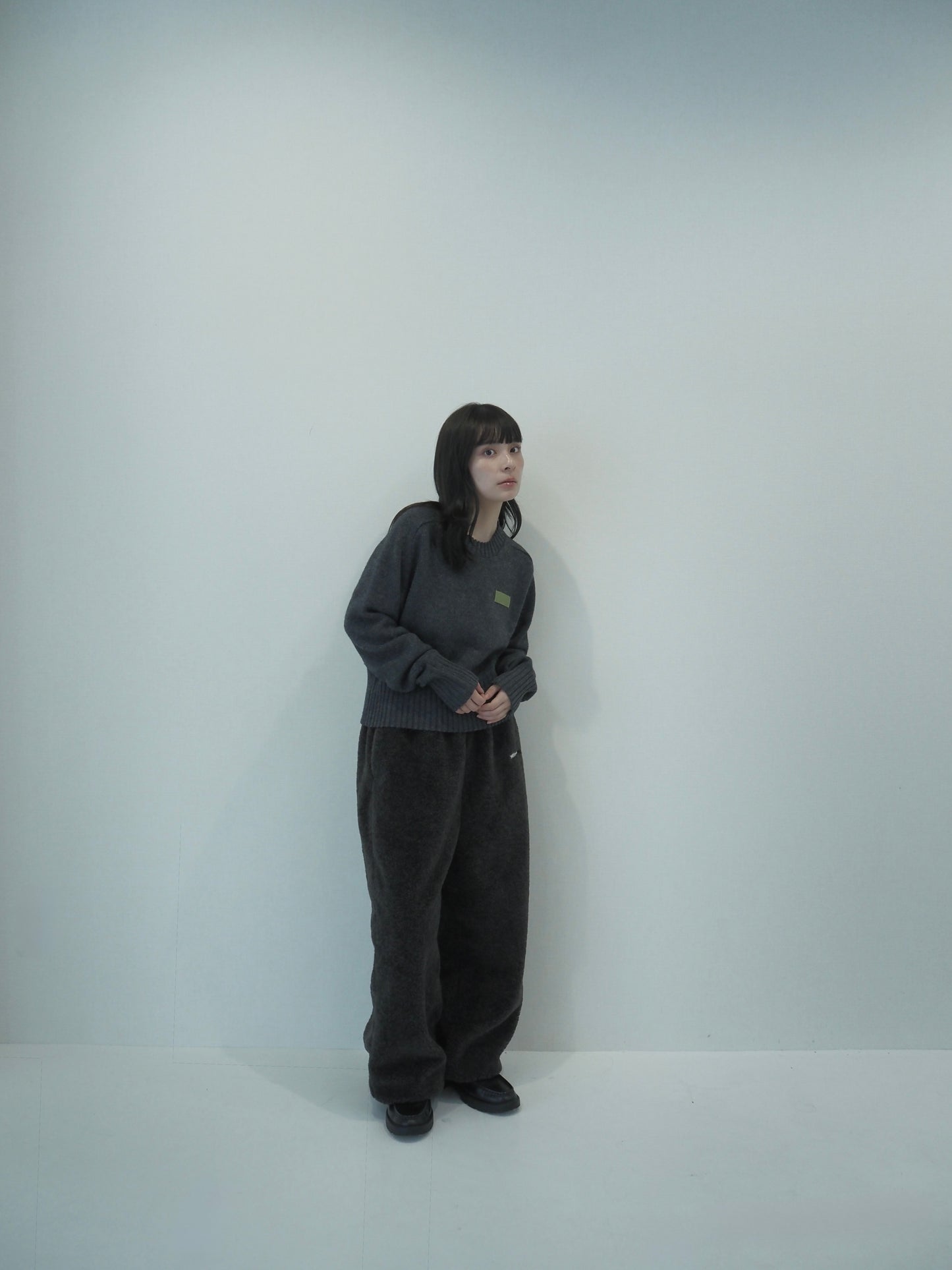 Relax Boa Pants / dull gray