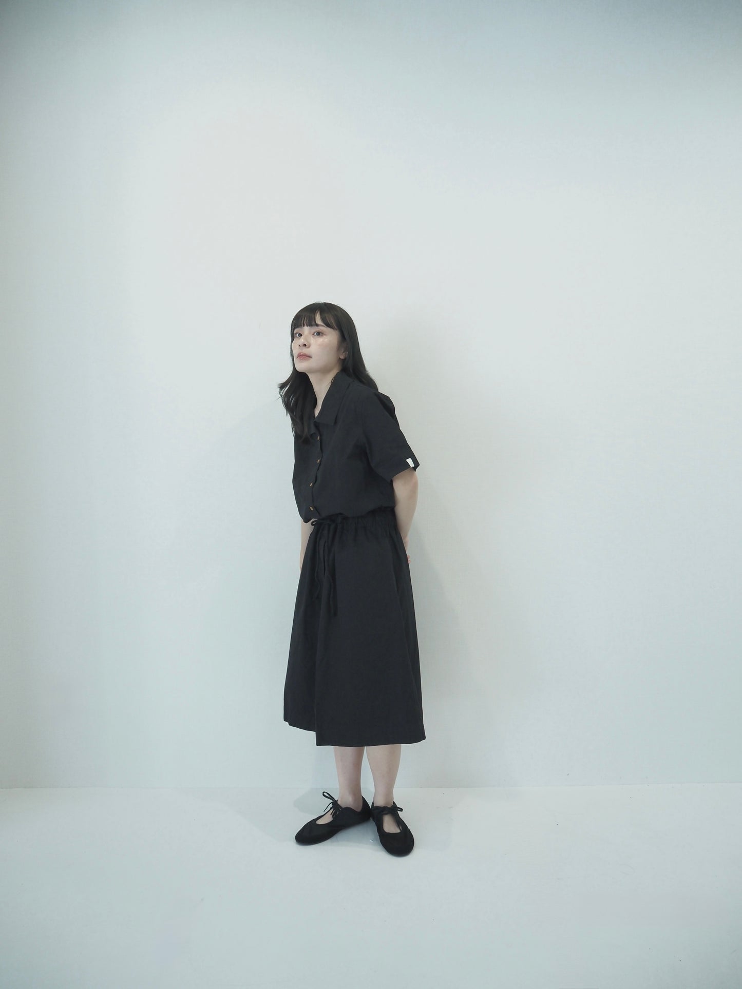 Browsing shirt dress  / Black