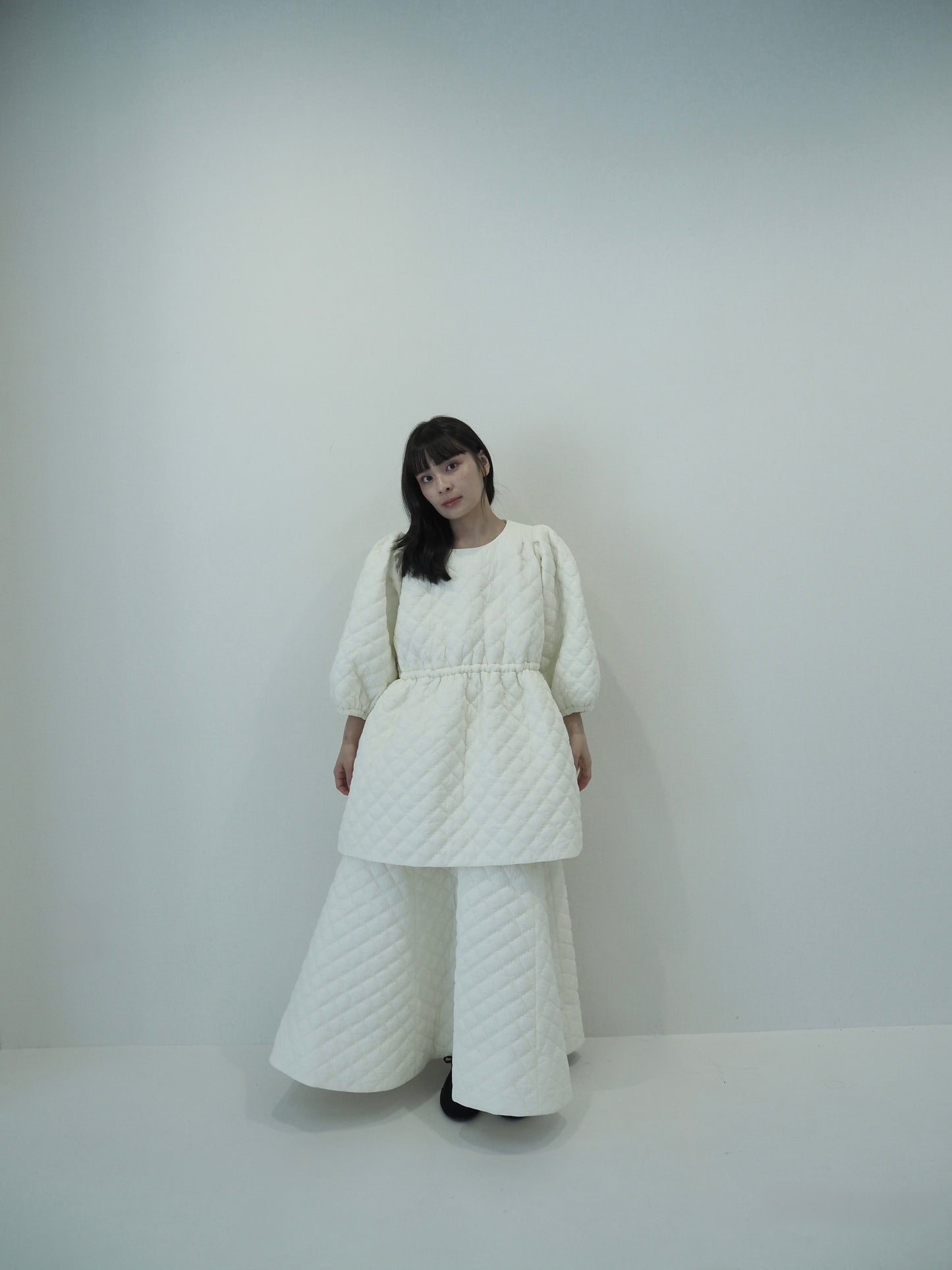 Quilting volume tops / white