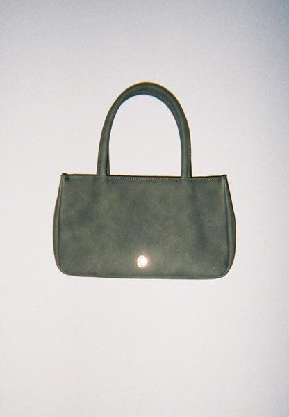 suede hand bag/olive