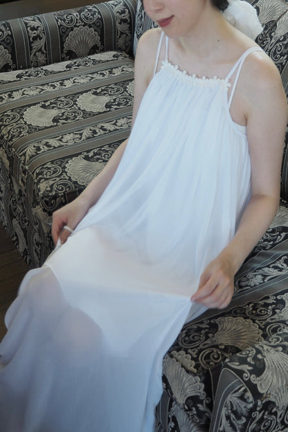 Willow&flower lace long dress / White
