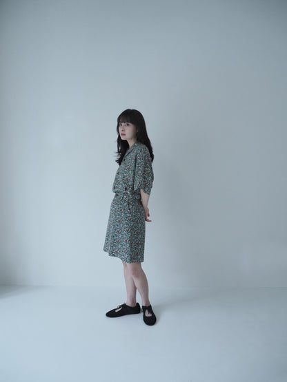 Liberty Flower field skirt / Forest