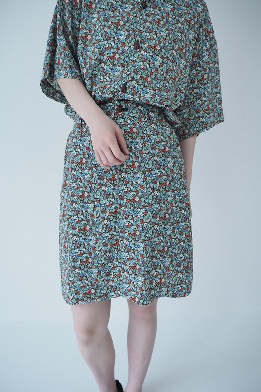 Liberty Flower field skirt / Forest