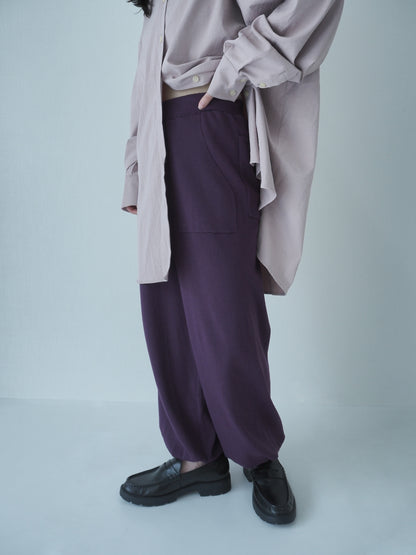 Knit jogger pants ＜Plum＞