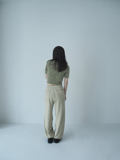 Knit jogger pants ＜Vanilla beige＞