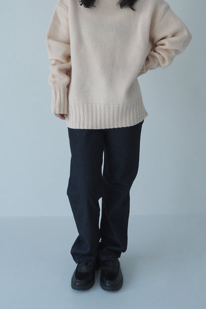 Basic straight denim　／Navy