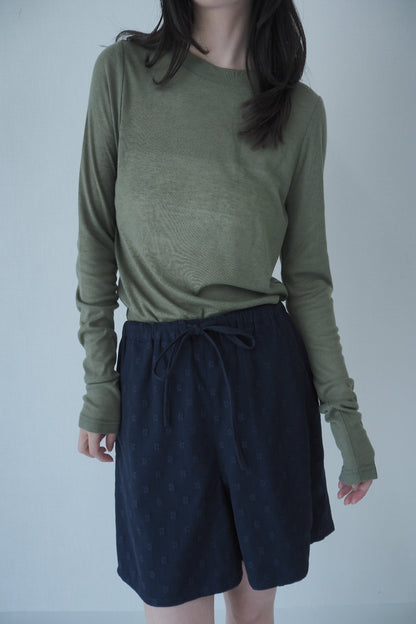 Flower tulle culottes / Navy
