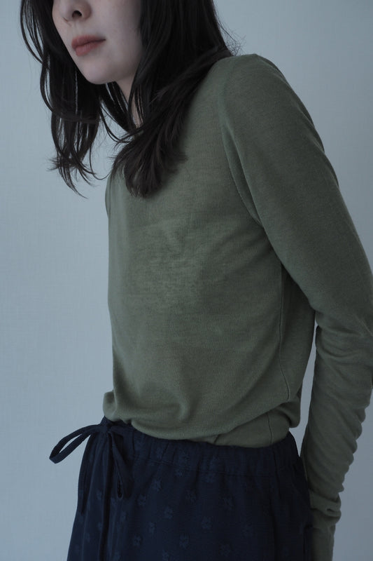 see through tops / green