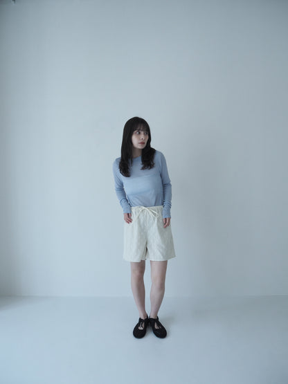 Flower tulle culottes / White