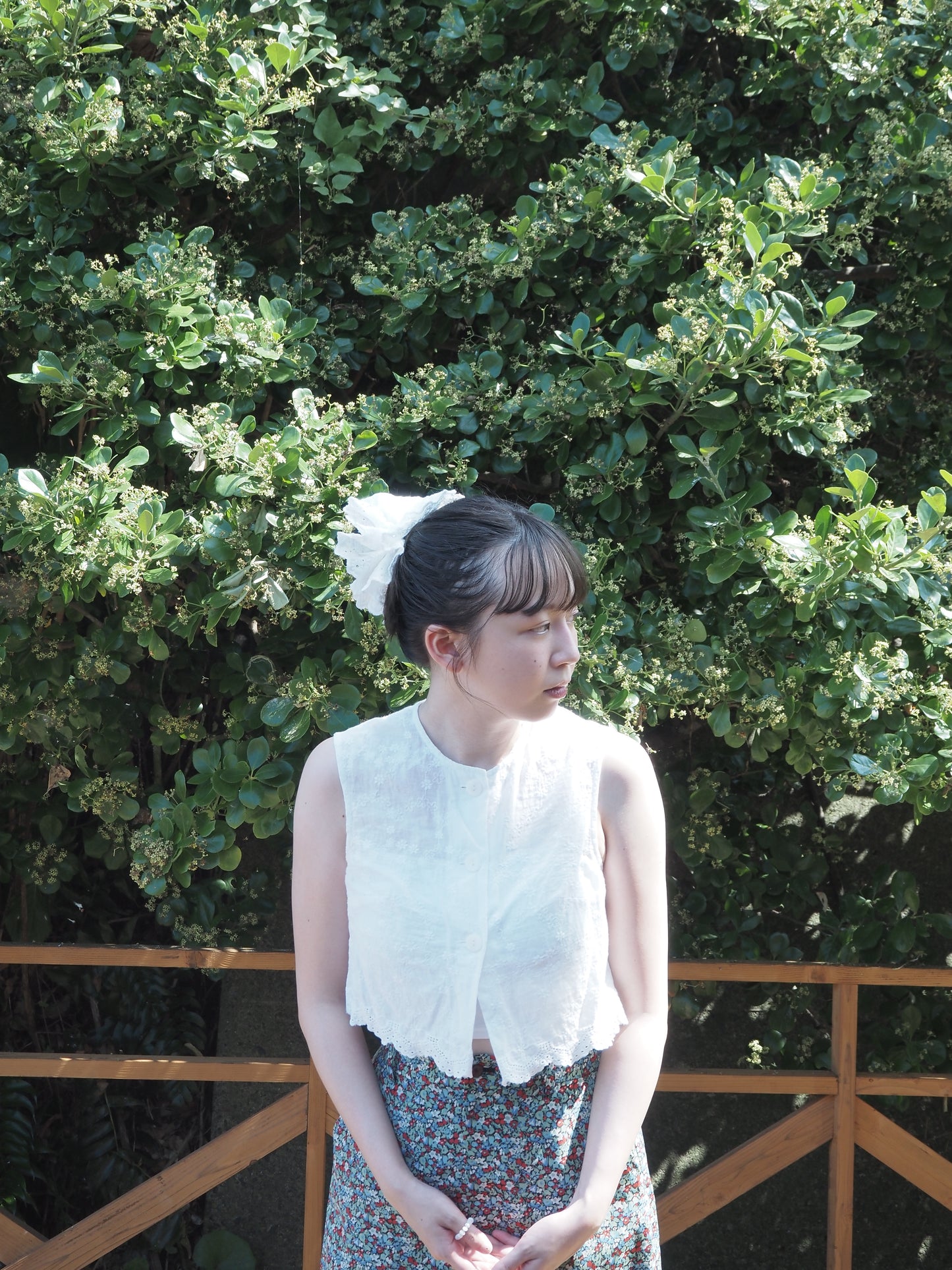 Flower lace chou chou