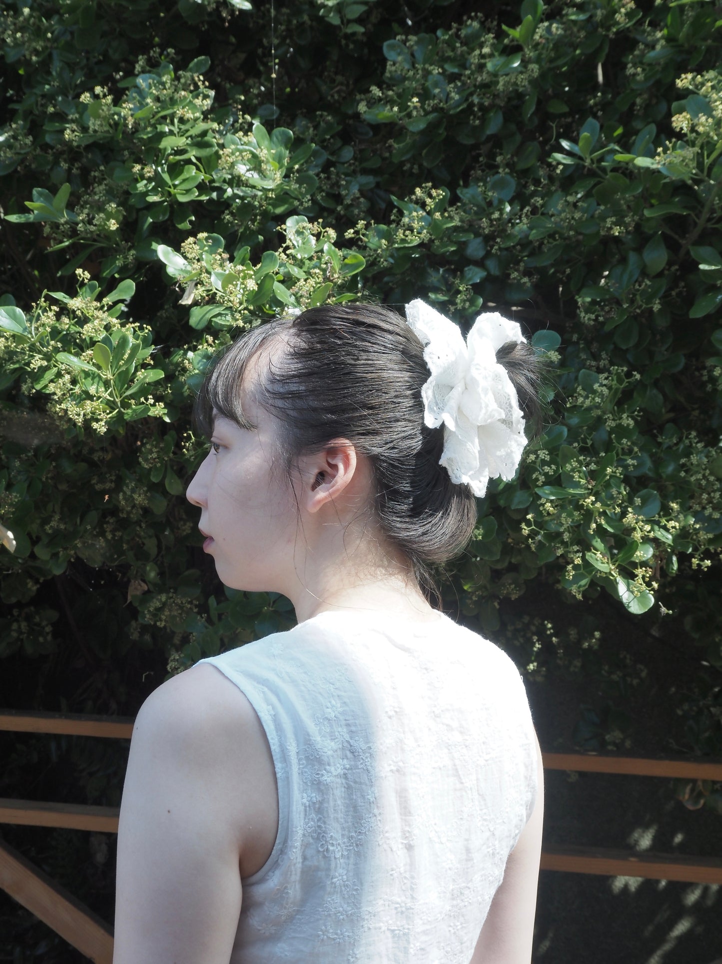 Flower lace chou chou