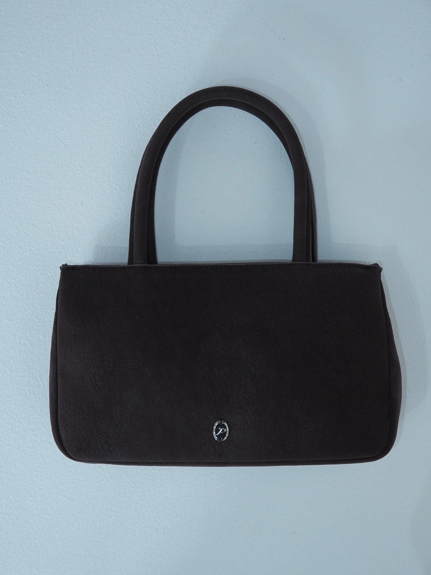 suede hand bag/chocolate