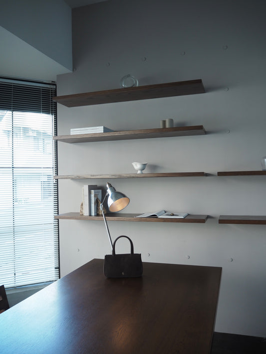 suede hand bag/chocolate