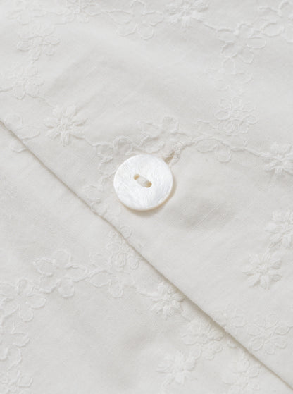 Scallop lace tops / White