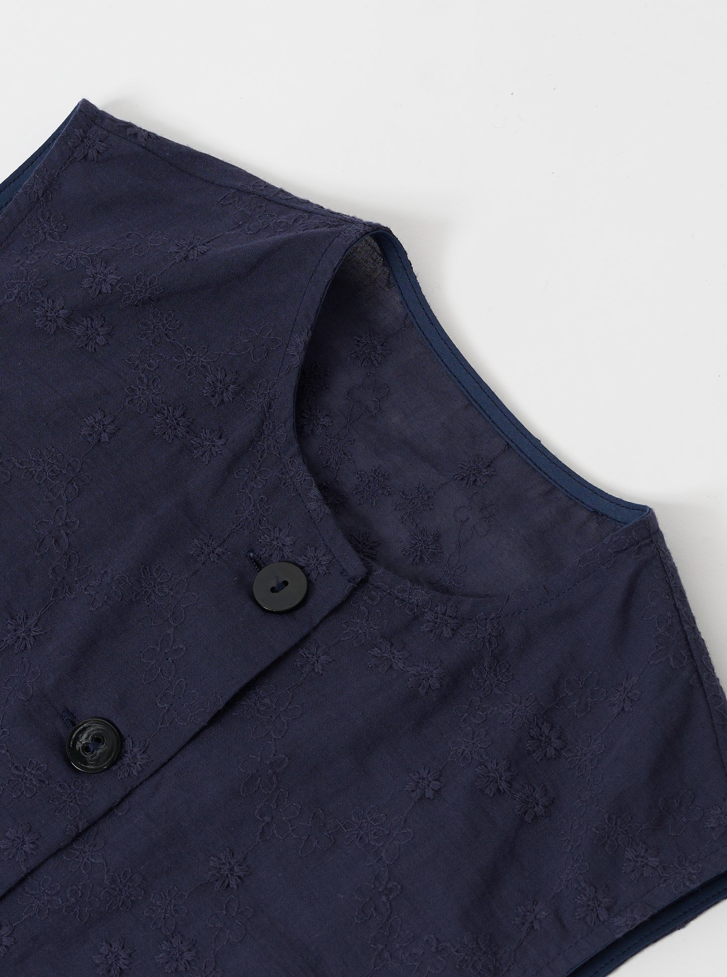 Scallop lace tops / Navy