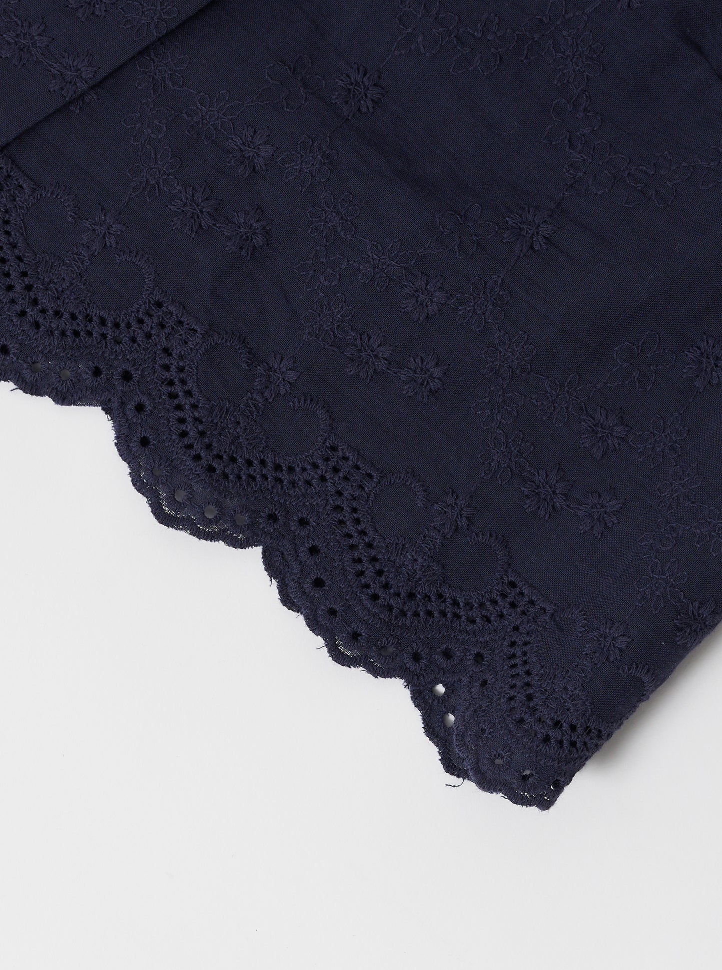 Scallop lace tops / Navy