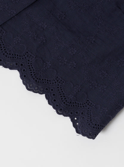 Scallop lace tops / Navy