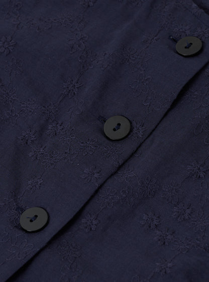Scallop lace tops / Navy
