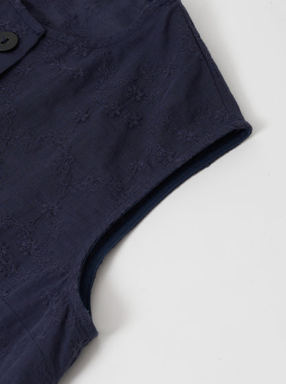 Scallop lace tops / Navy