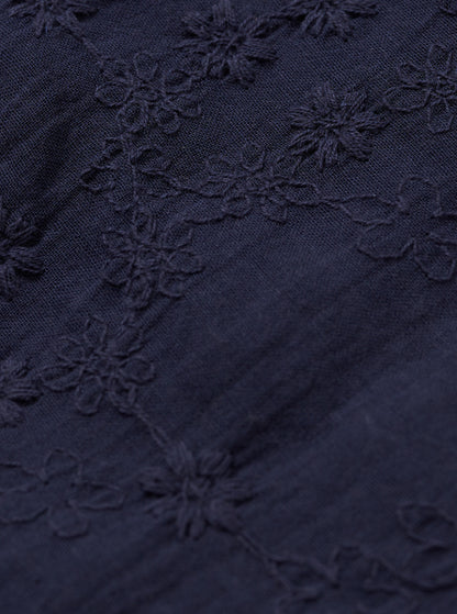 Scallop lace tops / Navy