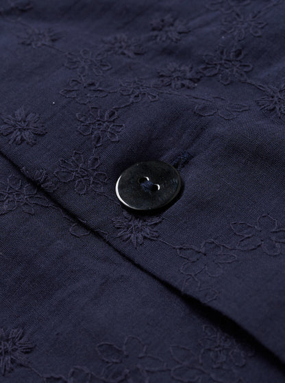 Scallop lace tops / Navy