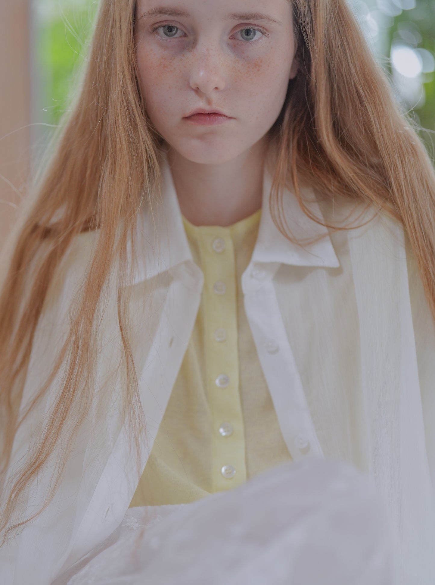 Sheer nep cardigan / Mimosa