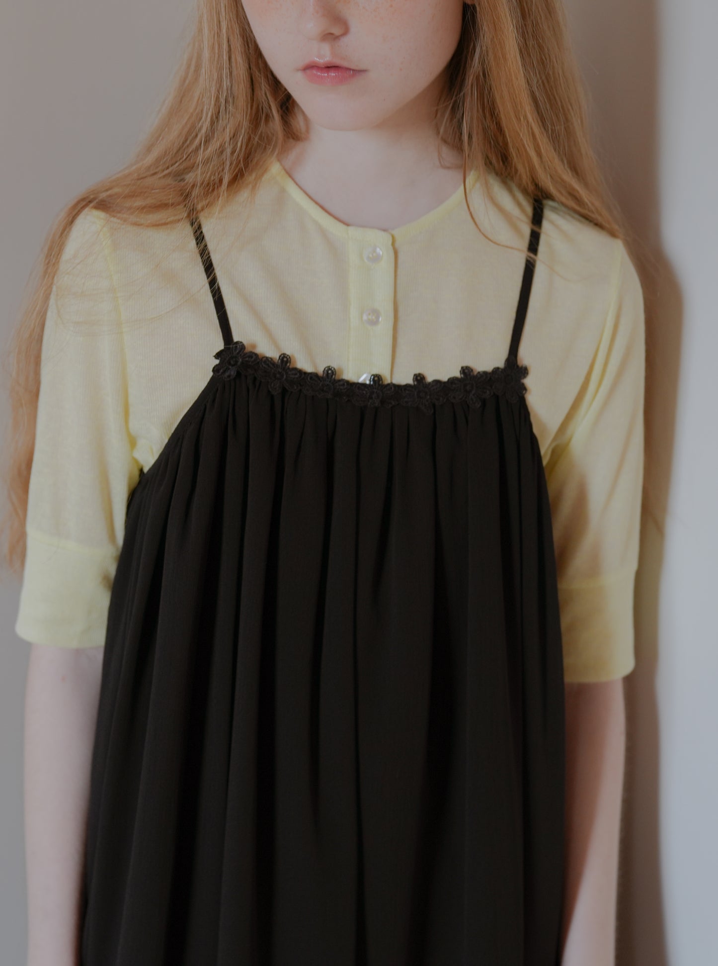 Sheer nep cardigan / Mimosa