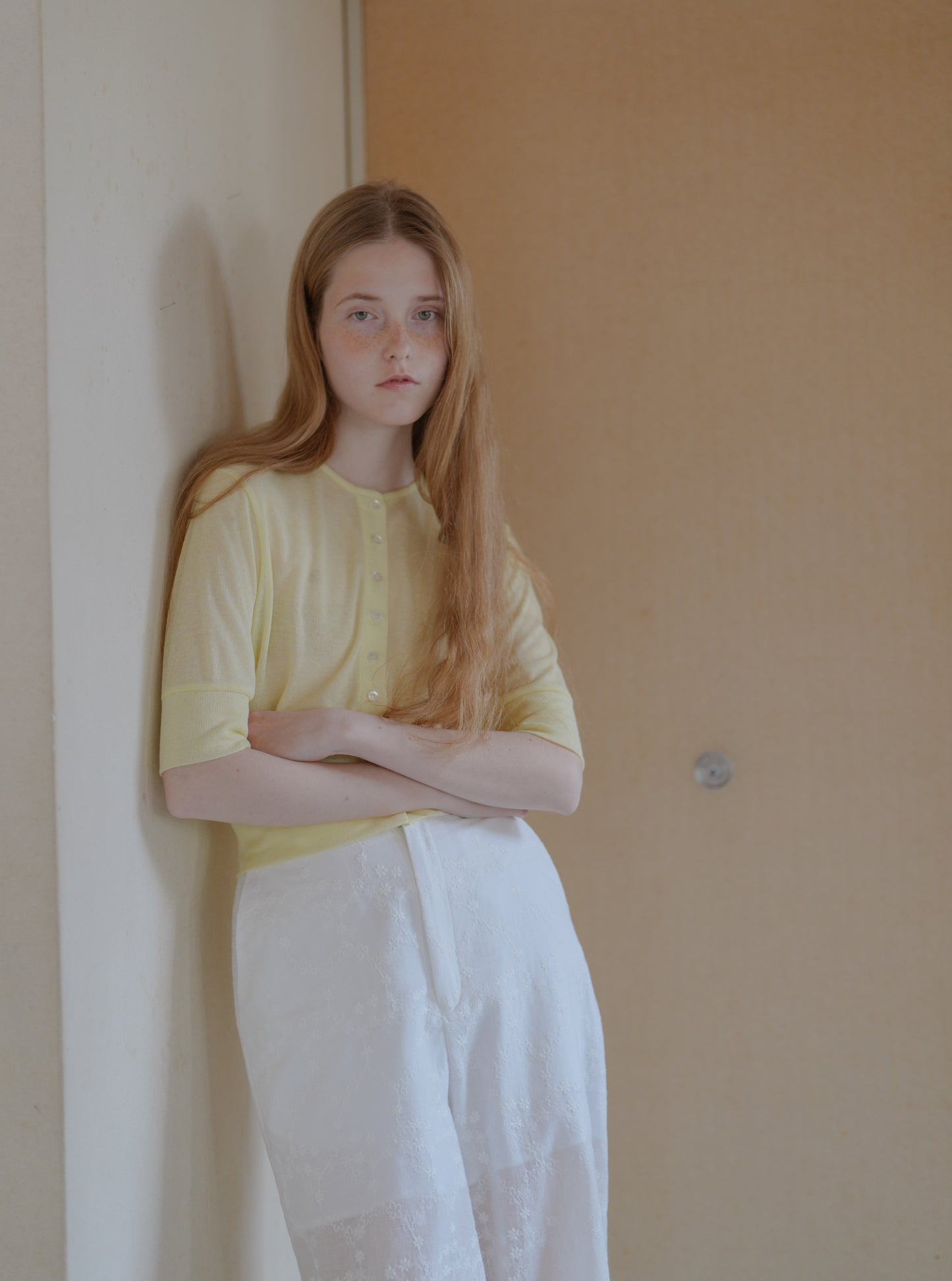 Sheer nep cardigan / Mimosa